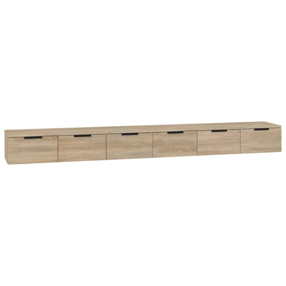 vidaXL Ντουλάπια Τοίχου 2 τεμ. Sonoma Δρυς 102x30x20 εκ. Επεξ. Ξύλο