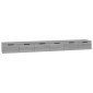 vidaXL Ντουλάπια Τοίχου 2 τεμ. Γκρι Sonoma 102x30x20 εκ. Επ. Ξύλο