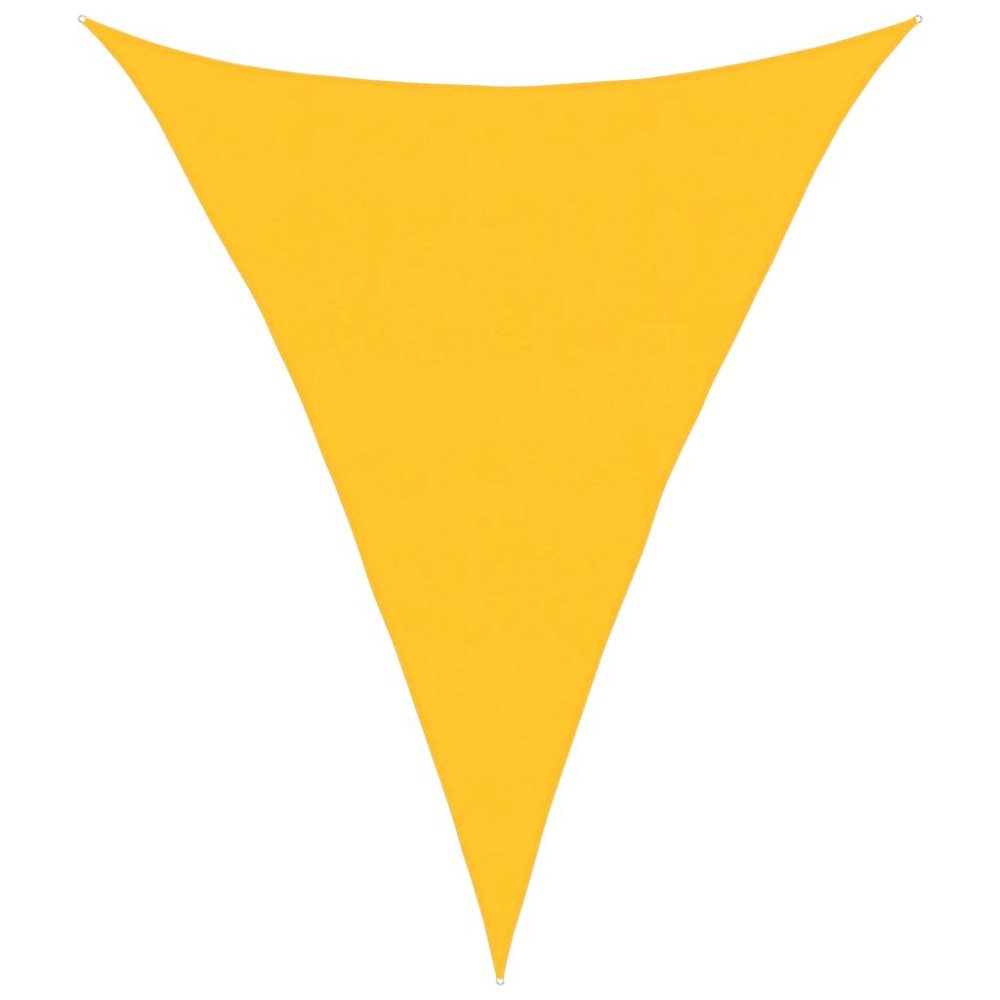vidaXL Πανί Σκίασης Κίτρινο 5 x 7 x 7 μ. από HDPE 160 γρ./μ²