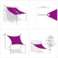 vidaXL Πανί Σκίασης Κίτρινο 5 x 7 x 7 μ. από HDPE 160 γρ./μ²