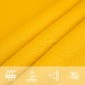 vidaXL Πανί Σκίασης Κίτρινο 5 x 7 x 7 μ. από HDPE 160 γρ./μ²