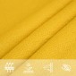vidaXL Πανί Σκίασης Κίτρινο 3/4 x 2 μ. από HDPE 160 γρ./μ²