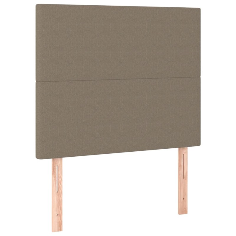 vidaXL Κεφαλάρι Κρεβατιού Μπεζ 80x5x118/128 εκ. Ύφασμα