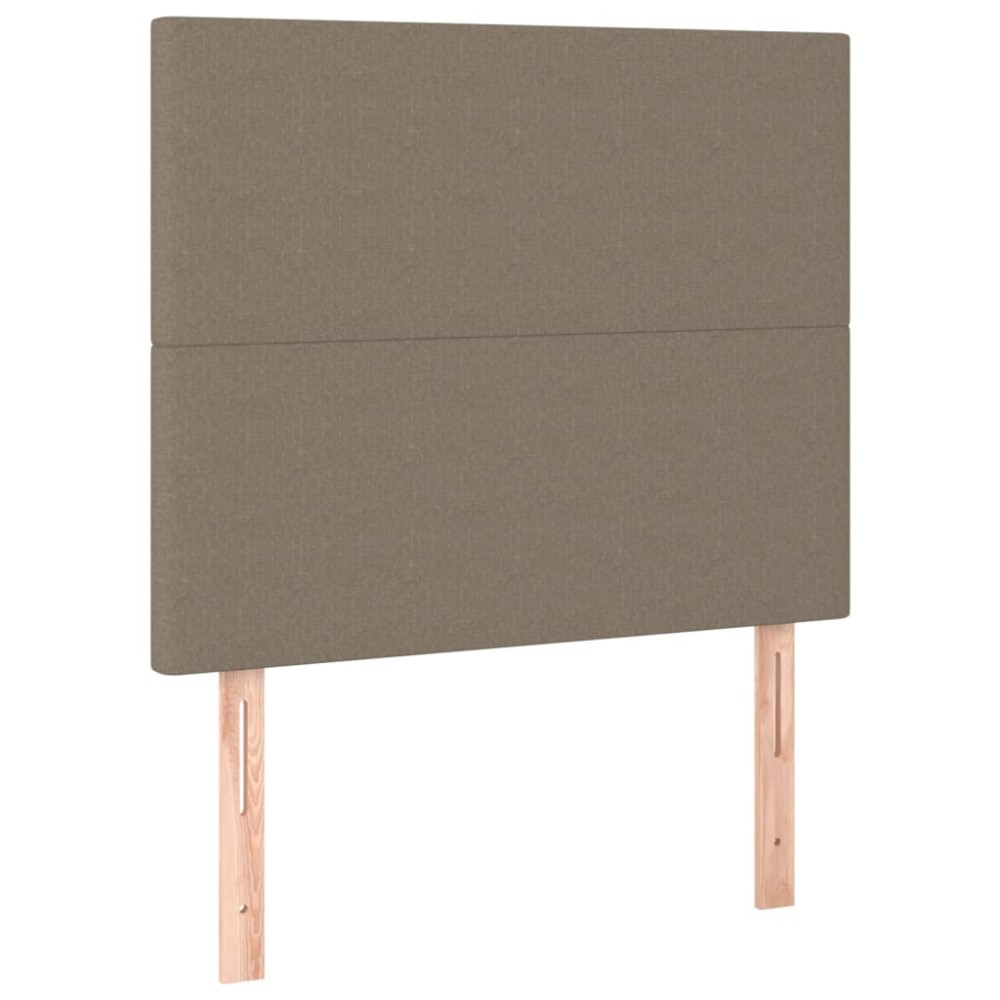 vidaXL Κεφαλάρι Κρεβατιού Μπεζ 90x5x118/128 εκ. Ύφασμα