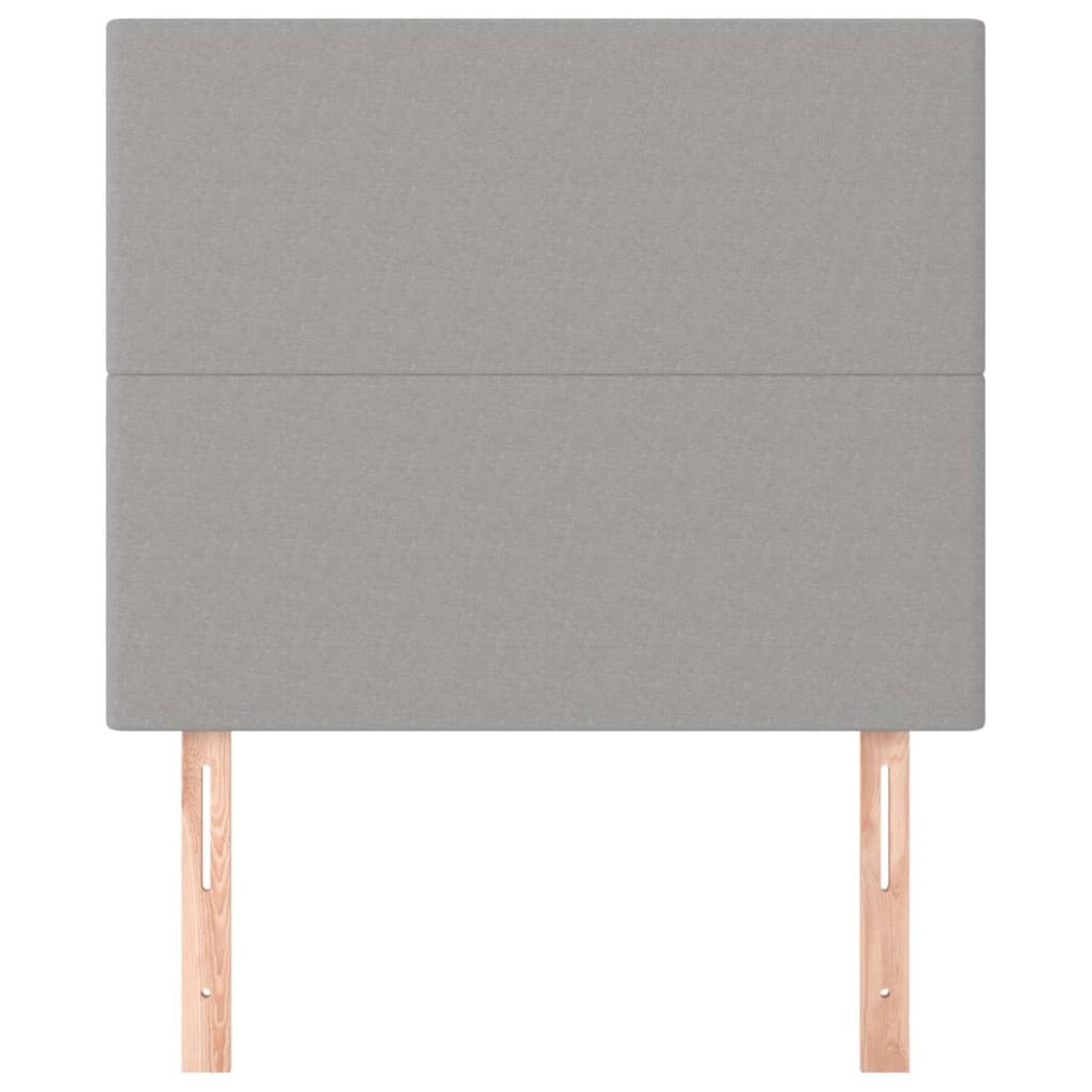 vidaXL Κεφαλάρια Κρεβατιού 2 τεμ.Αν. Γκρι 100x5x78/88 εκ. Υφασμάτινο