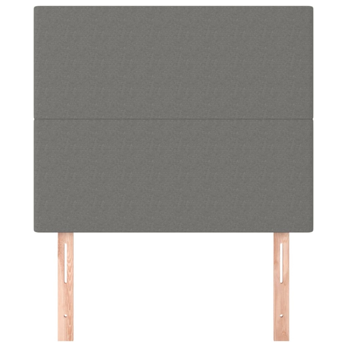 vidaXL Κεφαλάρια Κρεβατιού 2 τεμ. Σκ. Γκρι 100x5x78/88 εκ. Υφασμάτινο