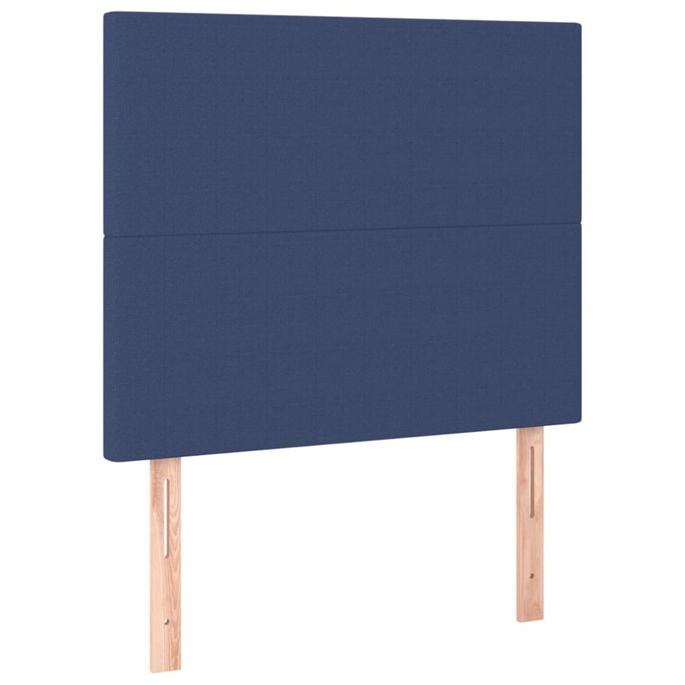 vidaXL Κεφαλάρι Μπλε 100x5x118/128 εκ. Ύφασμα
