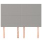 vidaXL Κεφαλάρια Κρεβατιού 4 τεμ. Αν. Γκρι 72x5x78/88 εκ. Υφασμάτινα