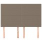 vidaXL Κεφαλάρια Κρεβατιού 4 τεμ. Taupe 72x5x78/88 εκ. Υφασμάτινα
