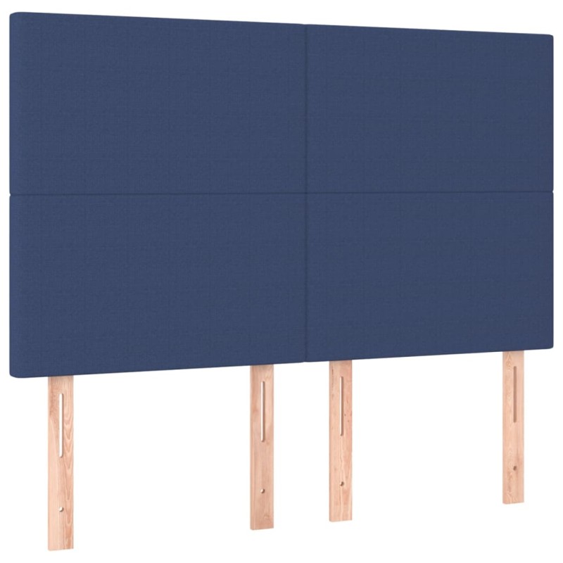 vidaXL Κεφαλάρι Μπλε 144x5x118/128 εκ. Ύφασμα
