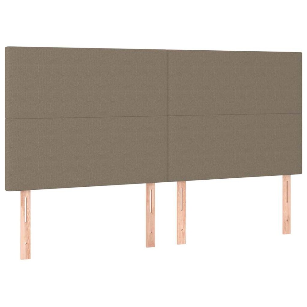 vidaXL Κεφαλάρι Κρεβατιού Μπεζ 160x5x118/128 εκ. Ύφασμα