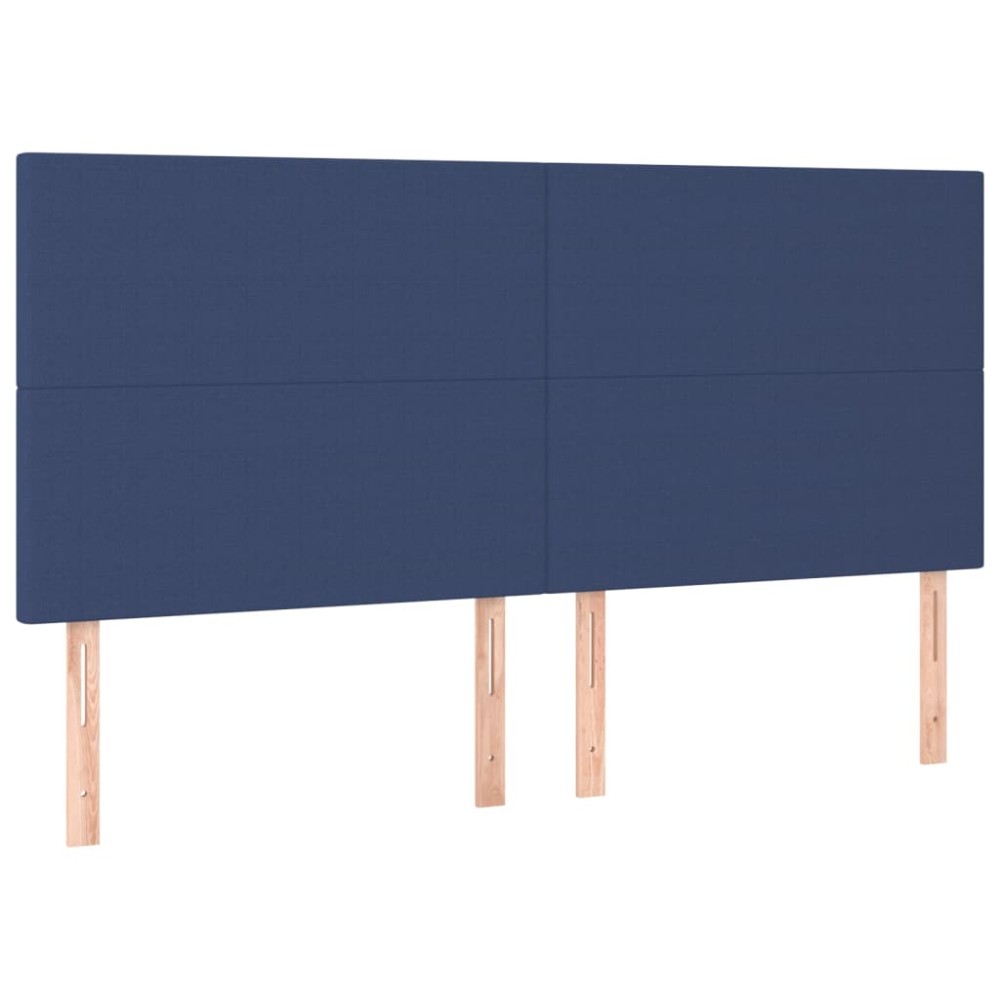 vidaXL Κεφαλάρι Μπλε 160x5x118/128 εκ. Ύφασμα