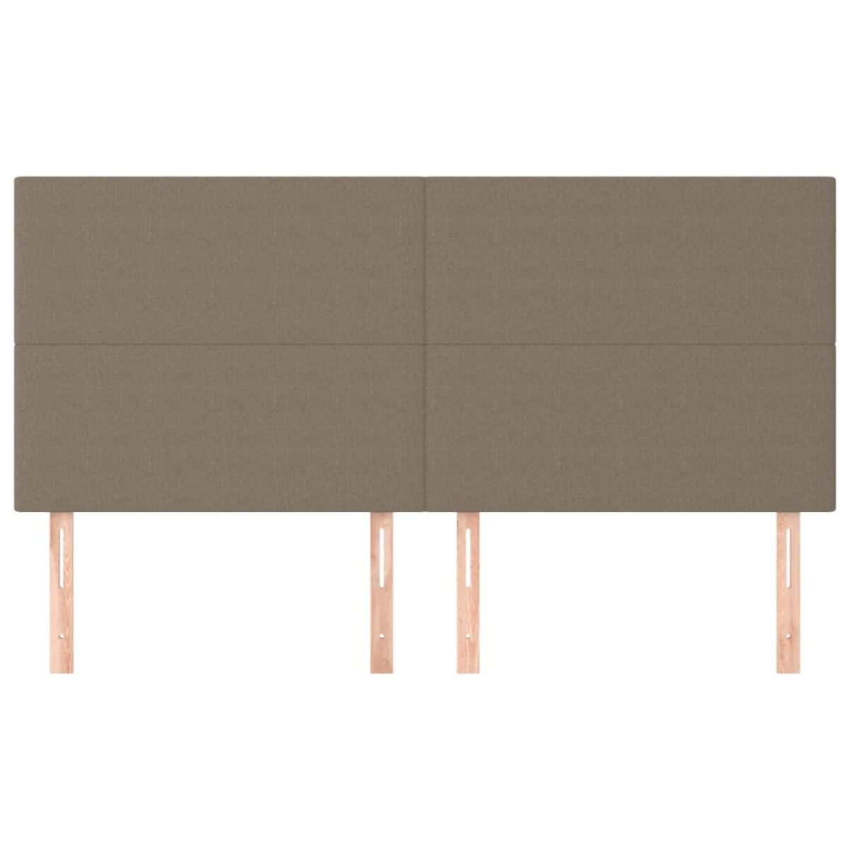 vidaXL Κεφαλάρια Κρεβατιού 4 τεμ. Taupe 90x5x78/88 εκ. Υφασμάτινο