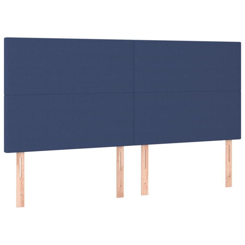 vidaXL Κεφαλάρι Μπλε 180x5x118/128 εκ. Ύφασμα