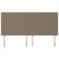 vidaXL Κεφαλάρια Κρεβατιού 4 τεμ. Taupe 100x5x78/88 εκ. Υφασμάτινο