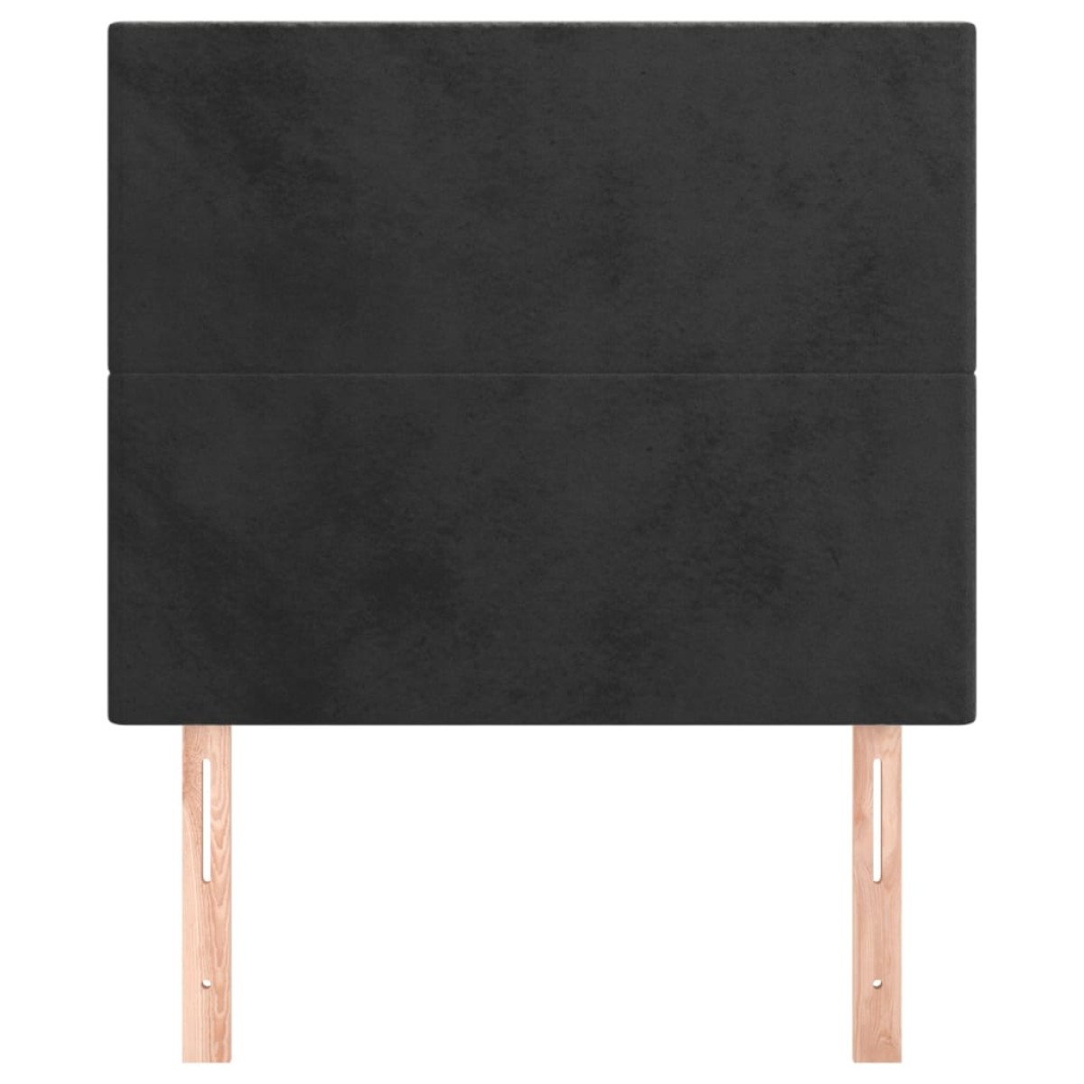 vidaXL Κεφαλάρια Κρεβατιού 2 τεμ. Μαύρο 100x5x78/88 εκ. Βελούδινο