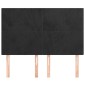 vidaXL Κεφαλάρια Κρεβατιού 4 τεμ. Μαύρα 72x5x78/88 εκ. Βελούδινα