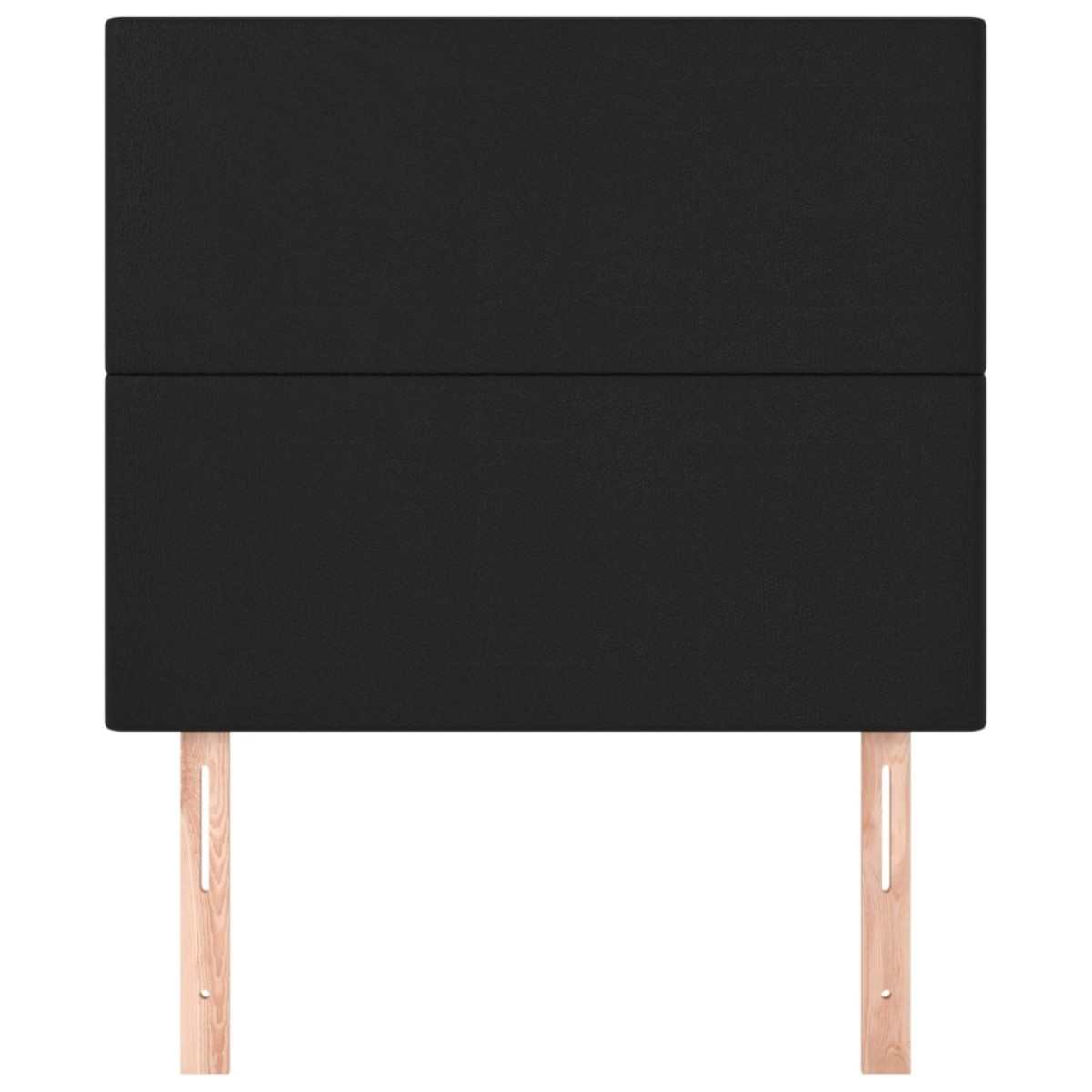 vidaXL Κεφαλάρια Κρεβατιού 2 τεμ. Μαύρο 90x5x78/88 εκ. Συνθετικό Δέρμα