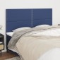 vidaXL Κεφαλάρια Κρεβατιού 4 τεμ. Μπλε 100x5x78/88 εκ. Υφασμάτινο