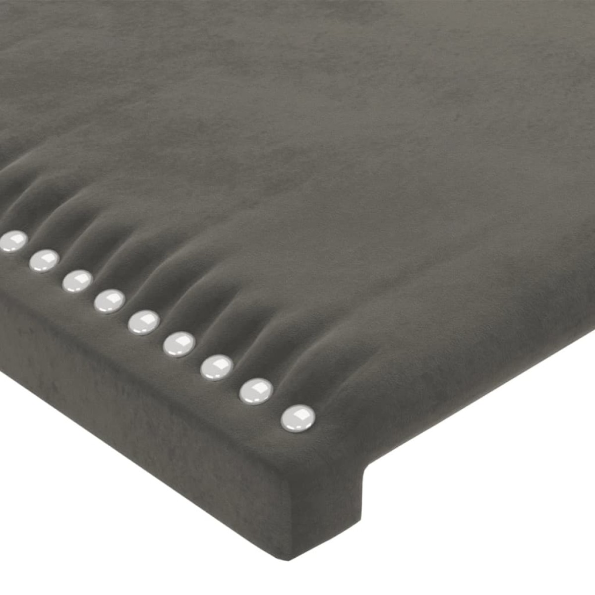 vidaXL Κεφαλάρια Κρεβατιού 4 τεμ.Σκούρο Γκρι 100x5x78/88 εκ. Βελούδινο