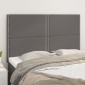 vidaXL Κεφαλάρια Κρεβατιού 4 τεμ. Γκρι 72x5x78/88 εκ. Συνθετικό Δέρμα