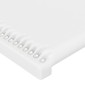 vidaXL Κεφαλάρια Κρεβατιού 4 τεμ. Λευκό 100x5x78/88 εκ.Συνθετικό Δέρμα
