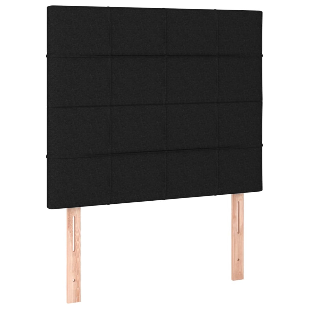 vidaXL Κεφαλάρια Κρεβατιού 2 τεμ. Μαύρα 80 x 5 x 78/88 εκ. Υφασμάτινο
