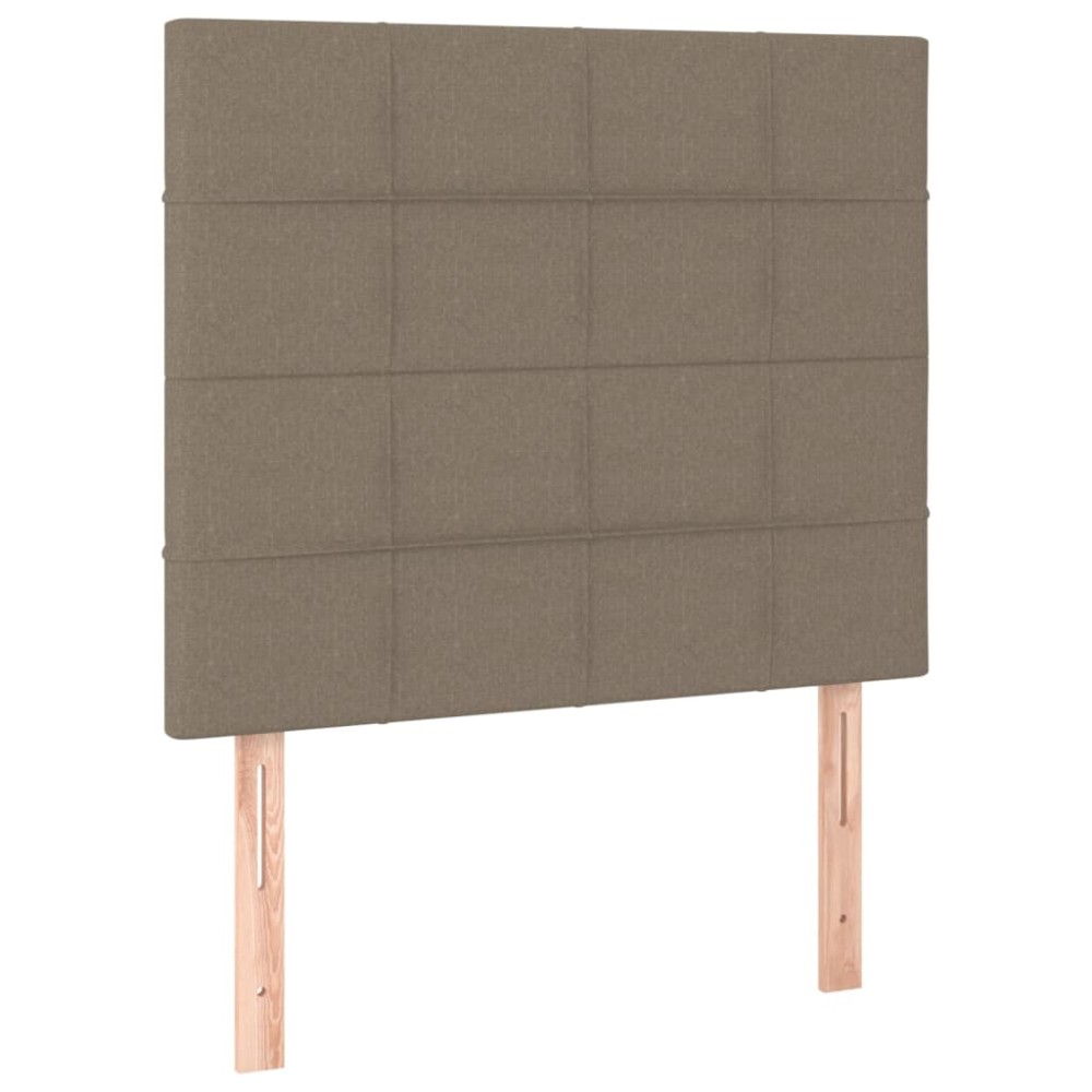 vidaXL Κεφαλάρι Κρεβατιού Μπεζ 80x5x118/128 εκ. Ύφασμα