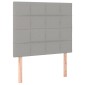 vidaXL Κεφαλάρια Κρεβατιού 2 τεμ. Αν. Γκρι 90x5x78/88 εκ. Υφασμάτινο