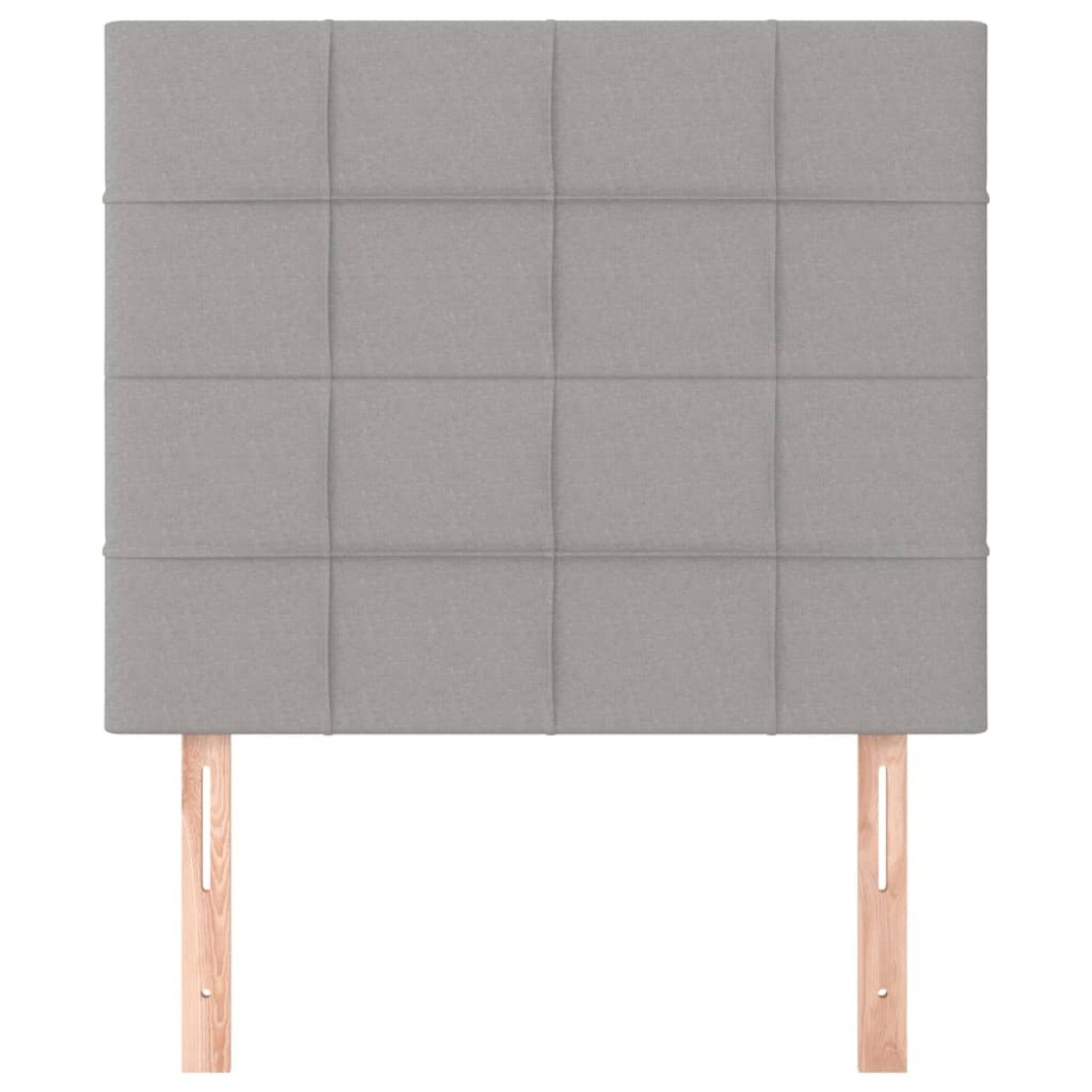 vidaXL Κεφαλάρια Κρεβατιού 2 τεμ. Αν. Γκρι 90x5x78/88 εκ. Υφασμάτινο