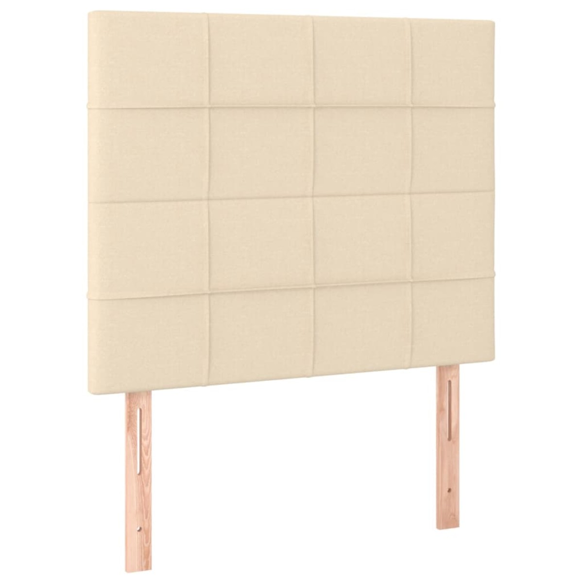 vidaXL Κεφαλάρια Κρεβατιού 2 τεμ. Κρεμ 90x5x78/88 εκ. Υφασμάτινο