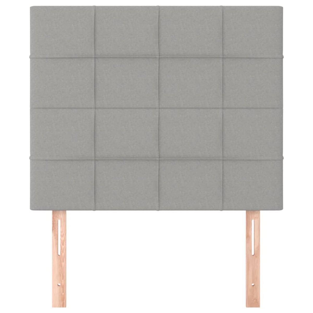 vidaXL Κεφαλάρια Κρεβατιού 2 τεμ.Αν. Γκρι 100x5x78/88 εκ. Υφασμάτινο