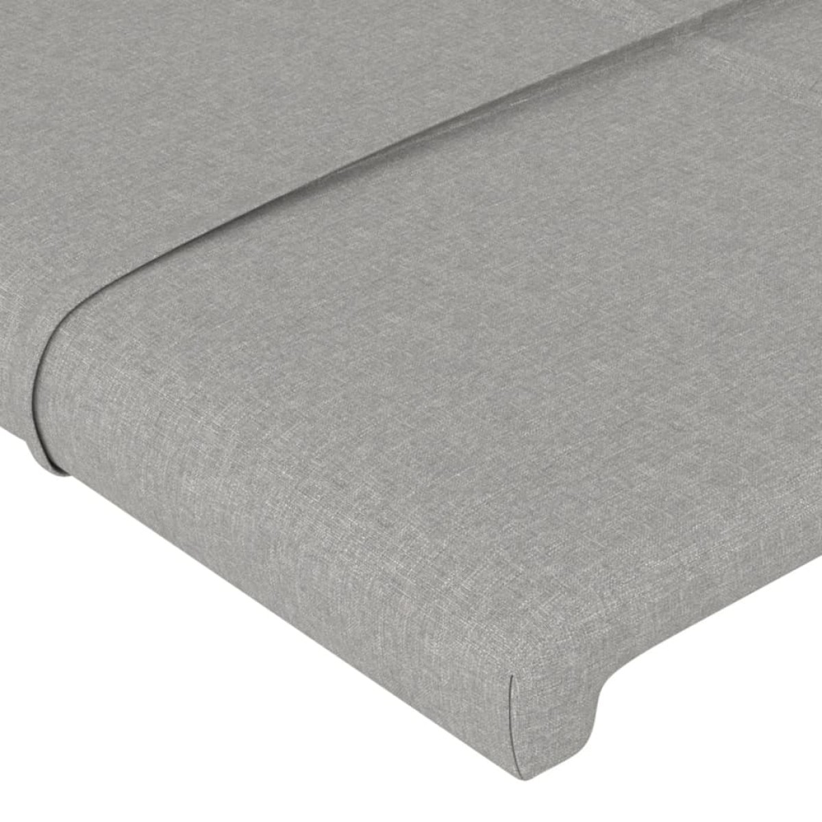 vidaXL Κεφαλάρια Κρεβατιού 2 τεμ.Αν. Γκρι 100x5x78/88 εκ. Υφασμάτινο