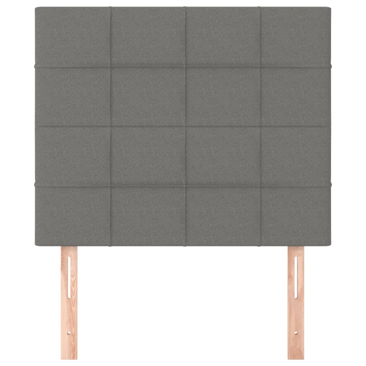 vidaXL Κεφαλάρια Κρεβατιού 2 τεμ. Σκ. Γκρι 100x5x78/88 εκ. Υφασμάτινο