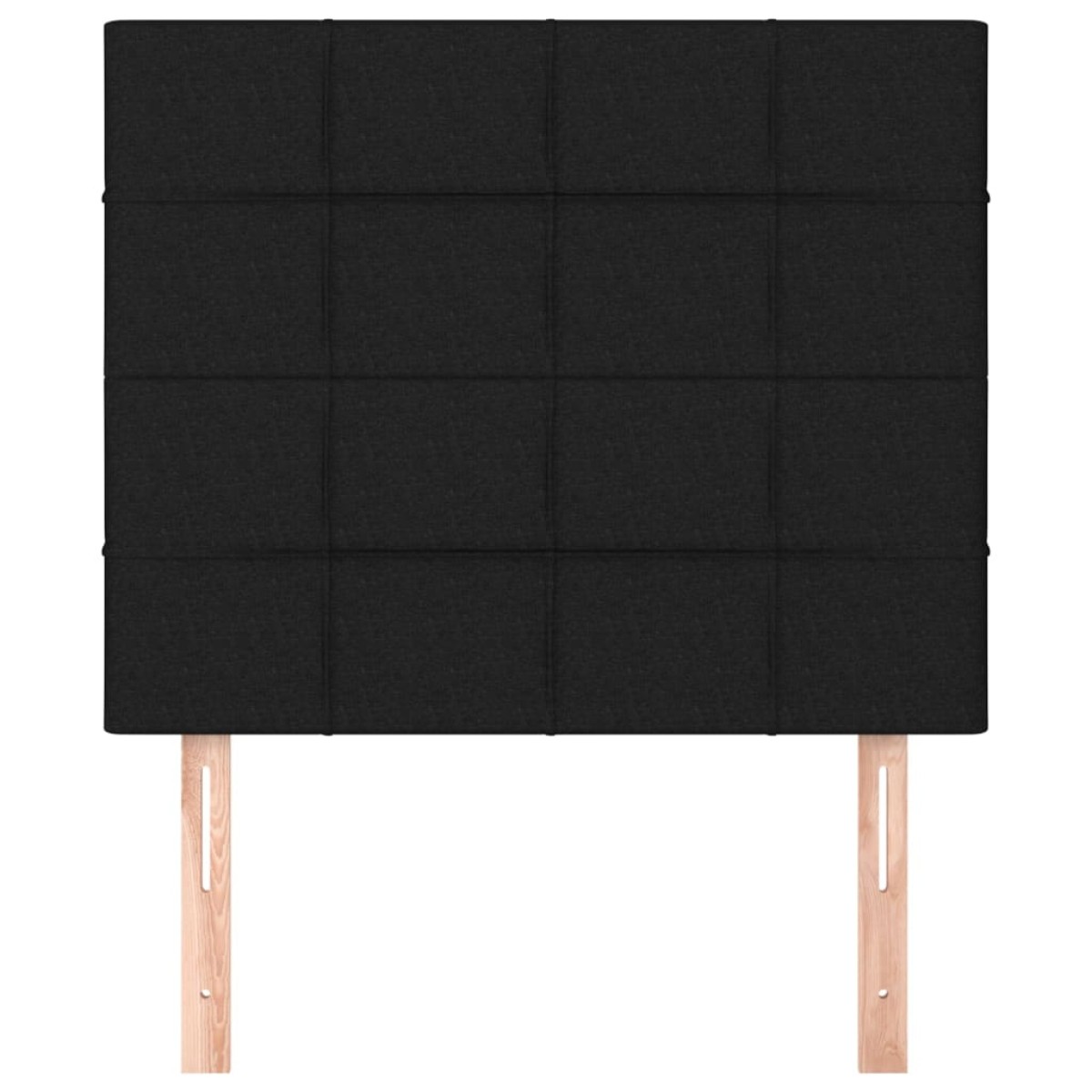 vidaXL Κεφαλάρια Κρεβατιού 2 τεμ. Μαύρο 100x5x78/88 εκ. Υφασμάτινο