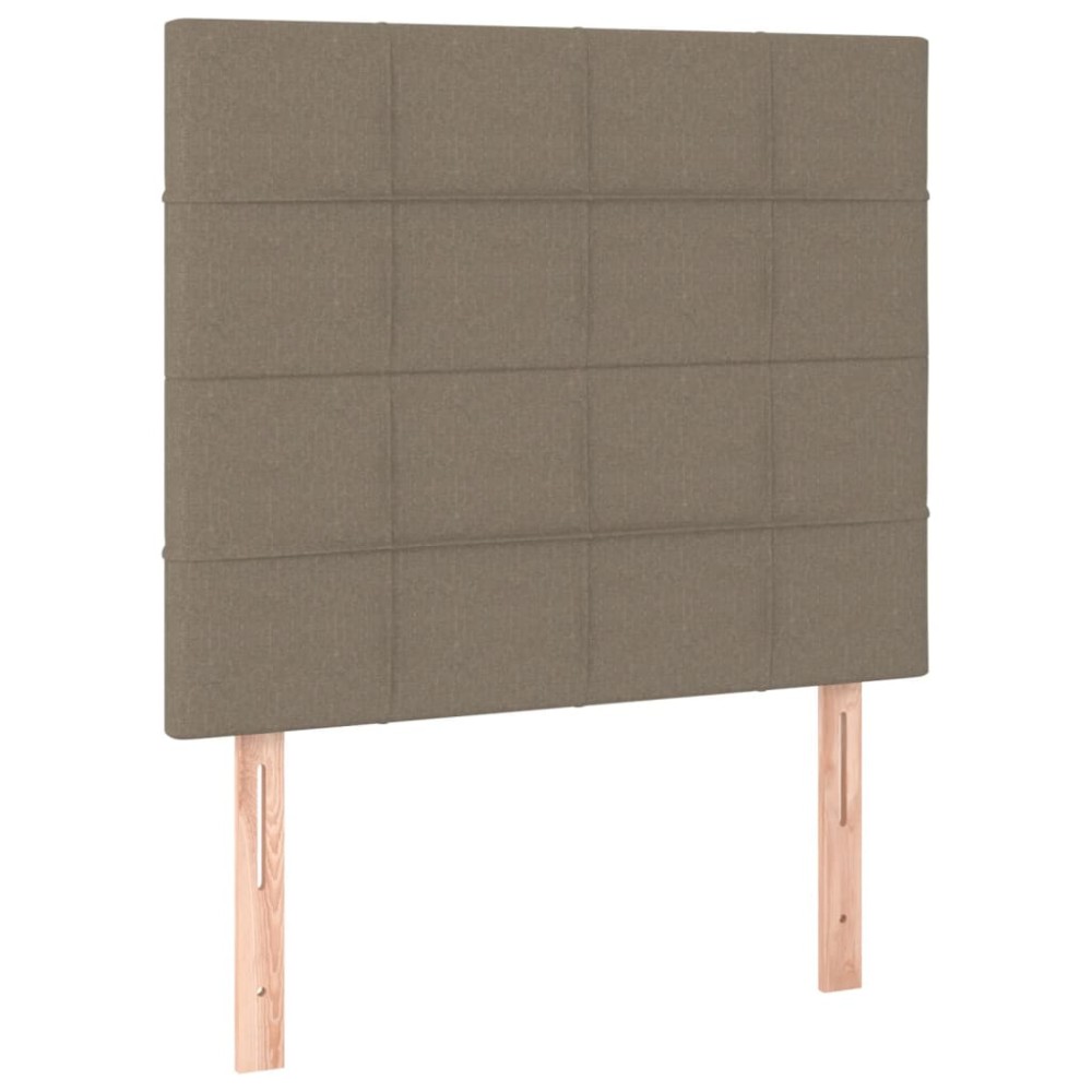 vidaXL Κεφαλάρι Κρεβατιού Μπεζ 100x5x118/128 εκ. Ύφασμα