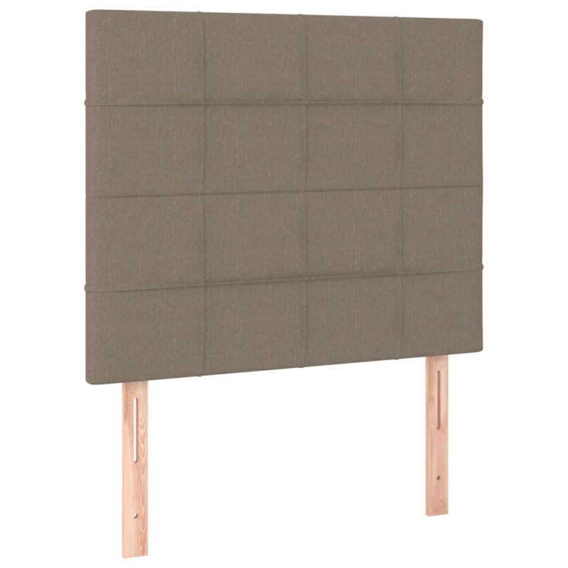 vidaXL Κεφαλάρι Κρεβατιού Μπεζ 100x5x118/128 εκ. Ύφασμα