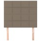 vidaXL Κεφαλάρια Κρεβατιού 2 τεμ. Taupe 100x5x78/88 εκ. Υφασμάτινο