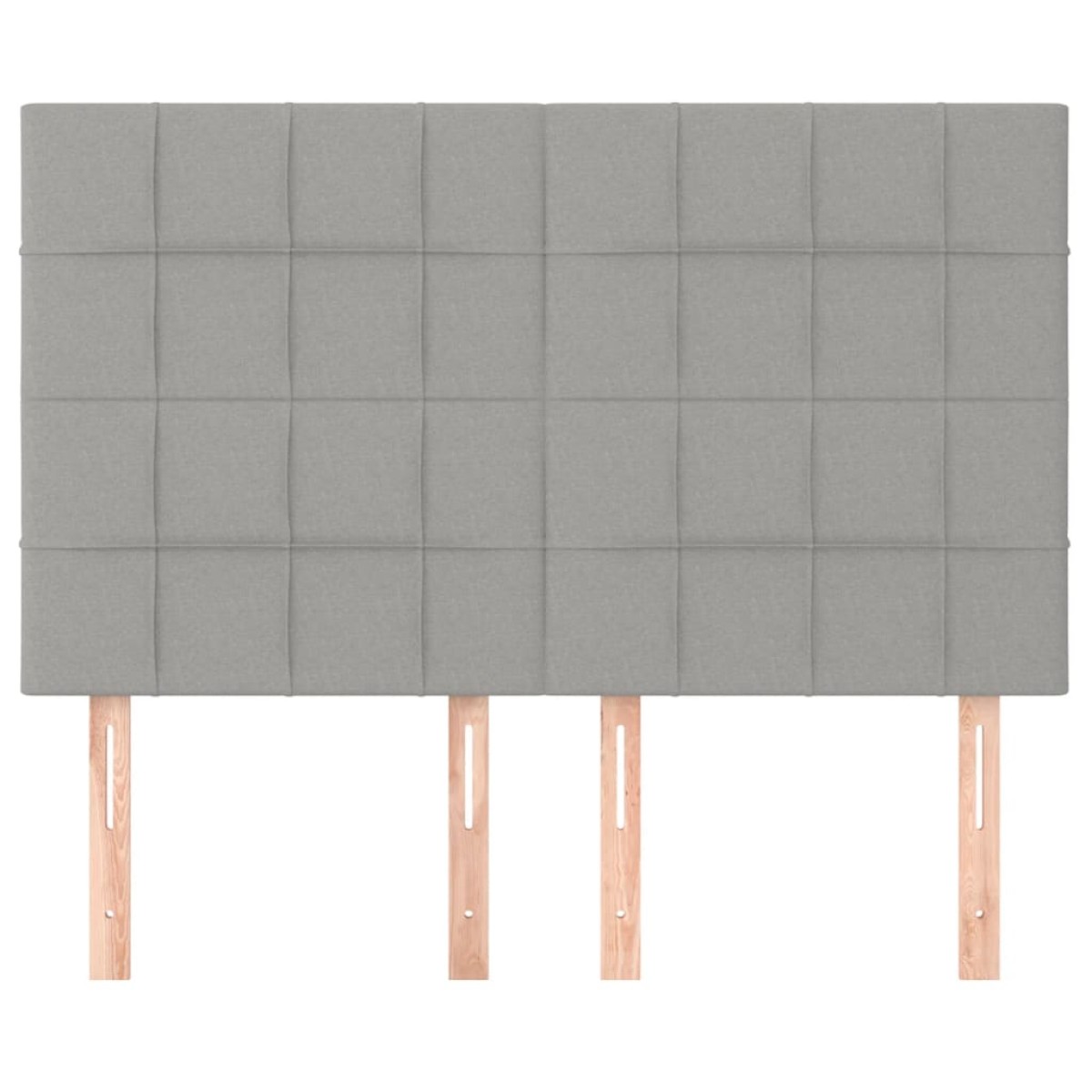 vidaXL Κεφαλάρια Κρεβατιού 4 τεμ. Αν. Γκρι 72x5x78/88 εκ. Υφασμάτινα