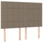 vidaXL Κεφαλάρια Κρεβατιού 4 τεμ. Taupe 72x5x78/88 εκ. Υφασμάτινα
