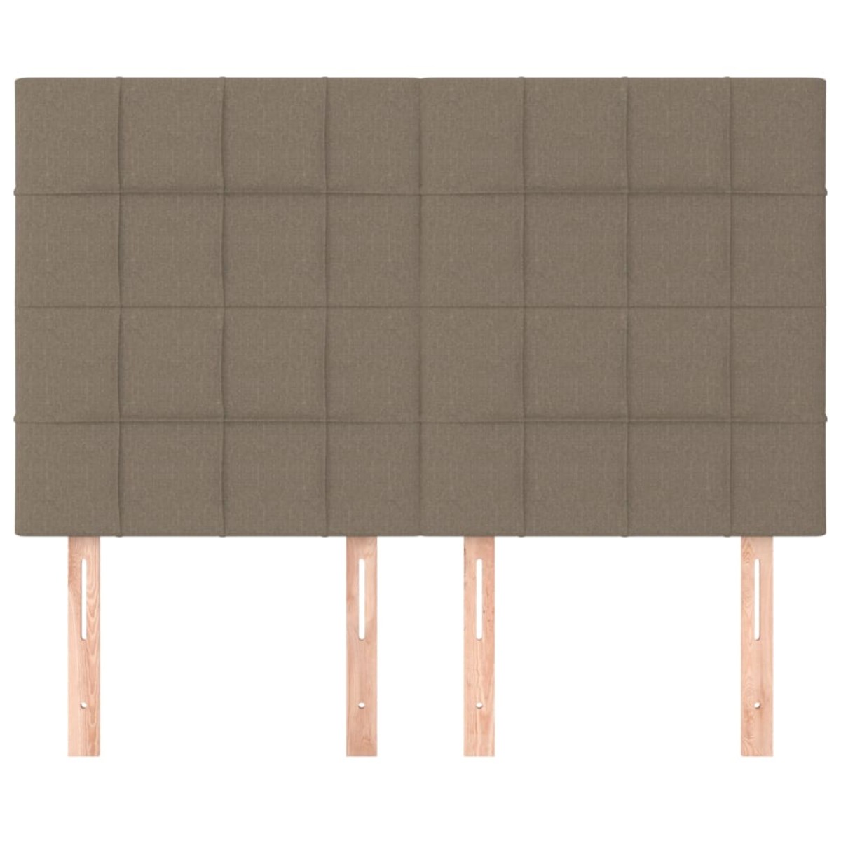 vidaXL Κεφαλάρια Κρεβατιού 4 τεμ. Taupe 72x5x78/88 εκ. Υφασμάτινα