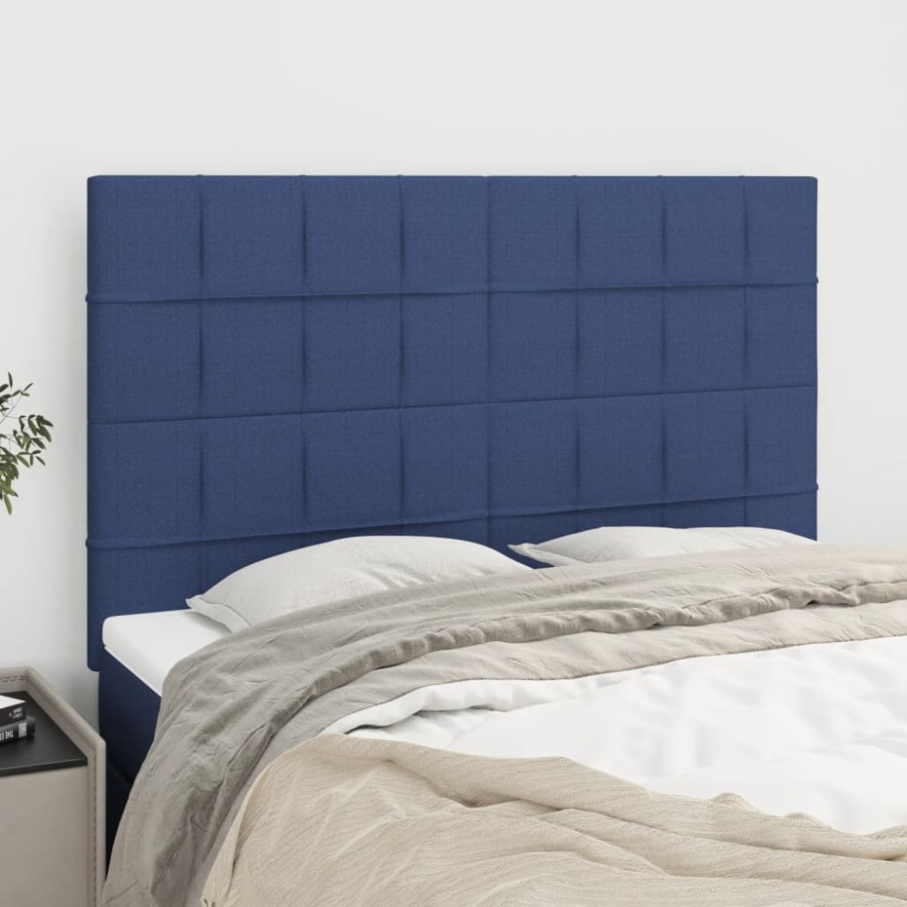 vidaXL Κεφαλάρι Μπλε 144x5x118/128 εκ. Ύφασμα
