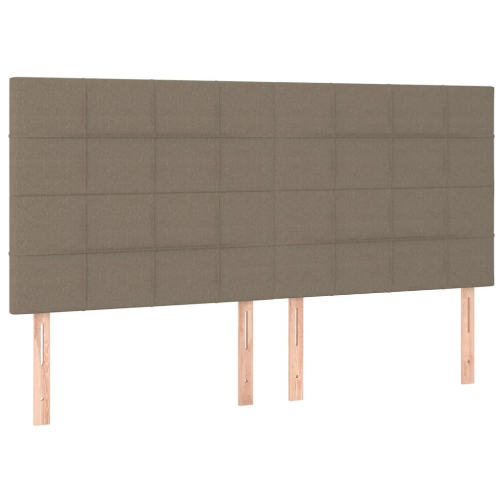 vidaXL Κεφαλάρι Κρεβατιού Μπεζ 160x5x118/128 εκ. Ύφασμα