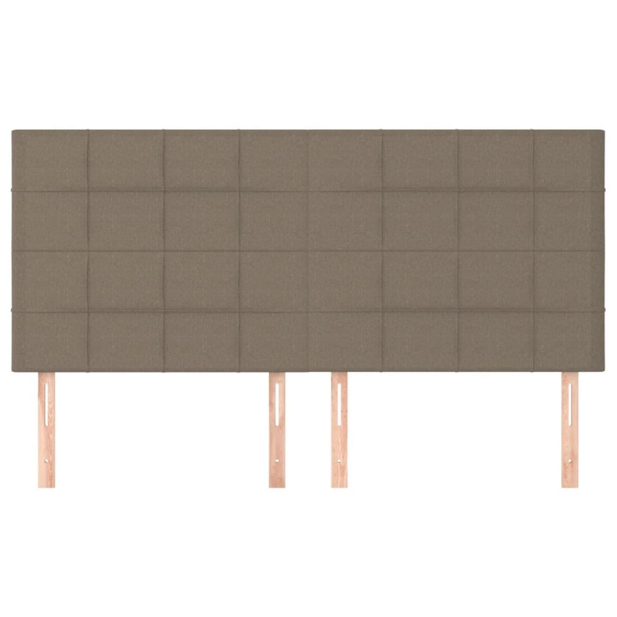 vidaXL Κεφαλάρια Κρεβατιού 4 τεμ. Taupe 80 x 5 x 78/88 εκ. Υφασμάτινο
