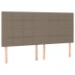 vidaXL Κεφαλάρια Κρεβατιού 4 τεμ. Taupe 90x5x78/88 εκ. Υφασμάτινο