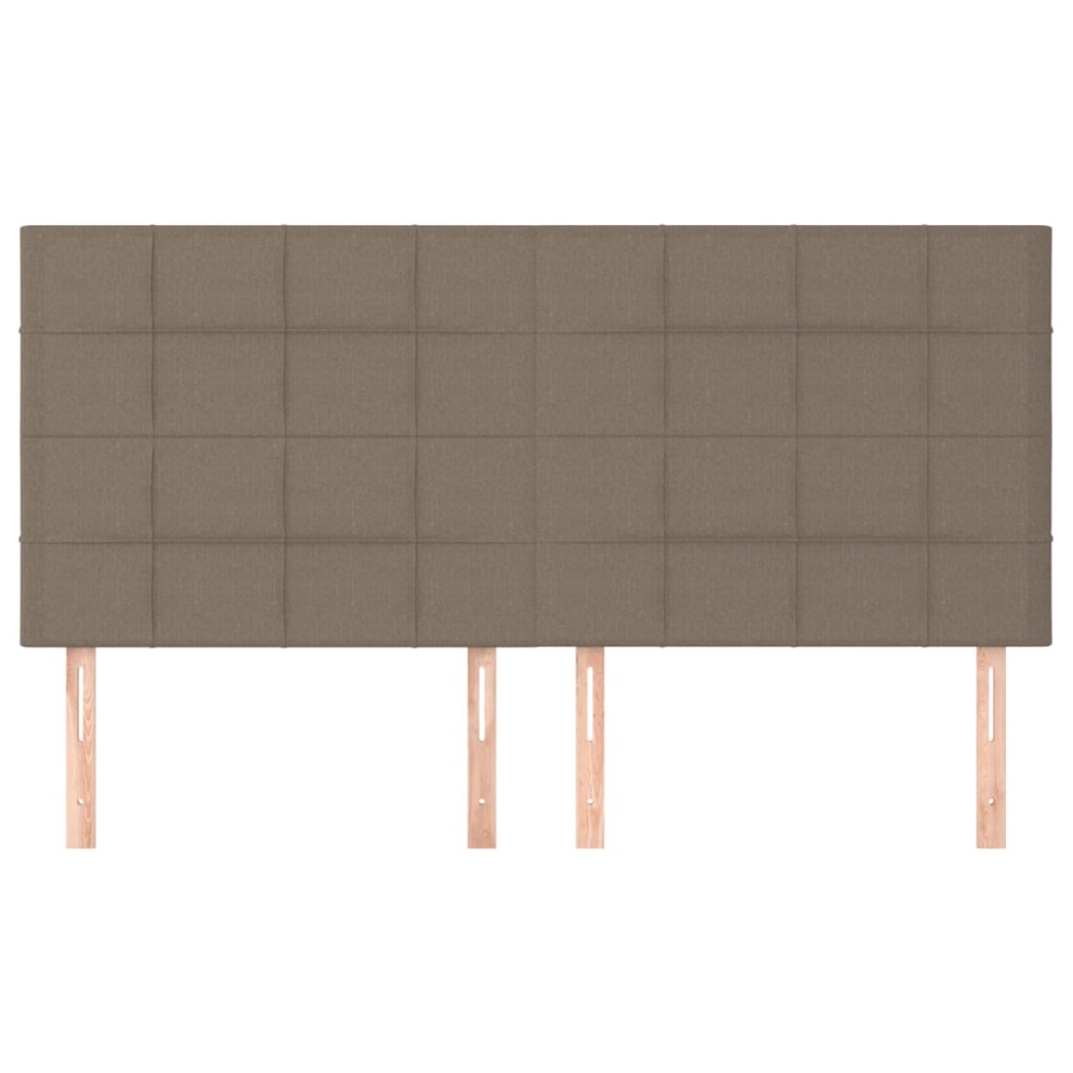 vidaXL Κεφαλάρια Κρεβατιού 4 τεμ. Taupe 90x5x78/88 εκ. Υφασμάτινο