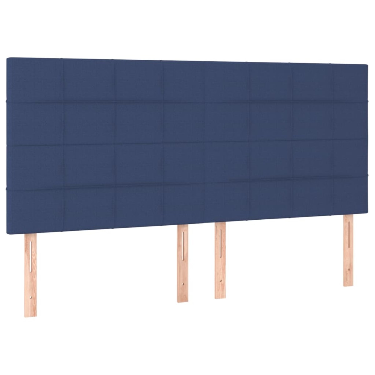 vidaXL Κεφαλάρια Κρεβατιού 4 τεμ. Μπλε 90x5x78/88 εκ. Υφασμάτινο