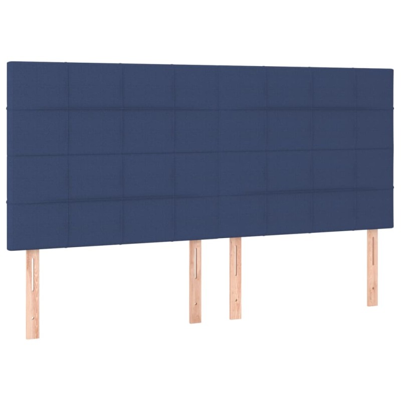 vidaXL Κεφαλάρι Μπλε 200x5x118/128 εκ. Ύφασμα