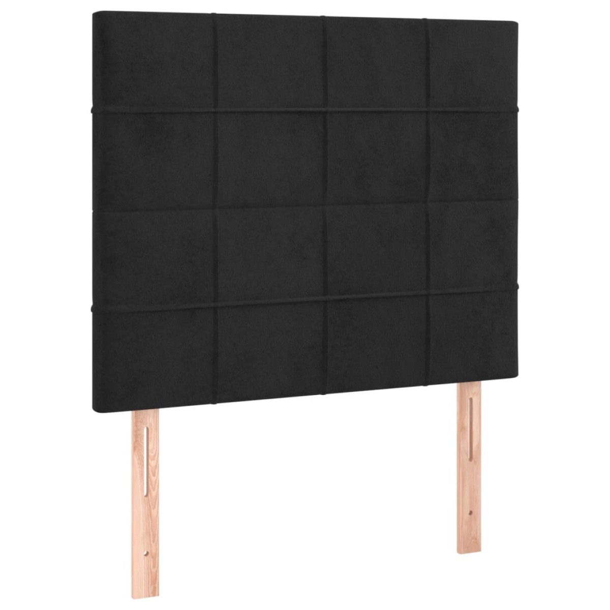 vidaXL Κεφαλάρια Κρεβατιού 2 τεμ. Μαύρο 90x5x78/88 εκ. Βελούδινο