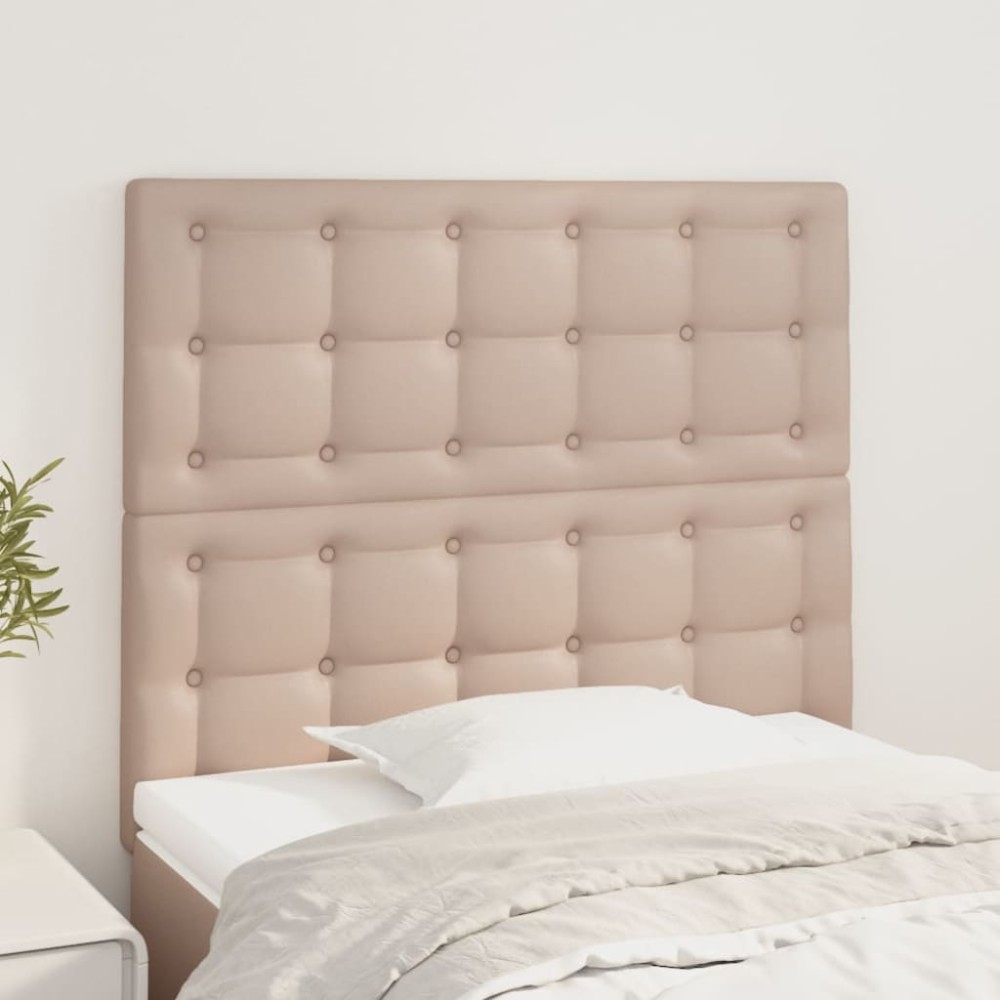 vidaXL Κεφαλάρι Καπουτσίνο 100x5x118/128 εκ. από Συνθετικό Δέρμα